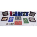 SELECTION OF COINS, COIN SETS,