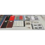 GOOD SELECTION OF MID 20TH CENTURY STEAM LOCOMOTIVE PHOTOGRAPHS & OTHER EPHEMERA TO INCLUDE LARGE