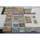 SELECTION OF VARIOUS WORLDWIDE POSTCARDS MOSTLY HOUSED IN 4 ALBUMS TO INCLUDE PORTKNOCKIE, LERWICK,