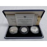 1994 UK THREE-COIN SILVER PROOF COLLECTION COMMEMORATING THE 50TH ANNIVERSARY OF THE ALLIED