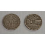 1925 USA FORT VANCOUVER CENTENNICAL HALF DOLLAR AND 1926 USA OREGON TRAIL MEMORIAL HALF DOLLAR