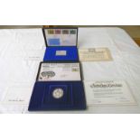 1977 THE SILVER JUBILEE COMMEMORATIVE STAMP EDITION WITH LARGE SILVER PROOF REPLICA 10-PENCE STAMP