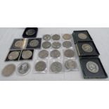 2008 450TH ANNIVERSARY OF ACCESSION OF QUEEN ELIZABETH I SILVER PROOF £5, 17 COMMEMORATIVE CROWNS,