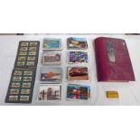 SELECTION OF POSTCARDS & CIGARETTE CARDS TO INCLUDE POSTCARD ALBUM WITH KILLIECRANKIE, WICK,