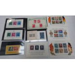 SELECTION OF MIN SHEETS TO INCLUDE DDR 1953 KARL MAX AND 1955 FRIEDRICH ENGELS,