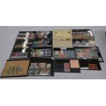 14 STOCKCARDS OF VARIOUS MINT AND USED WORLDWIDE STAMPS TO INCUDE SAN MARINO 1952 STAMP EXHIBITION,