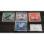 AUSTRIA 1933 SKI SET USED SG699-702