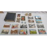 SELECTION OF VARIOUS POSTCARDS & PICTURE/TEA CARDS TO INCLUDE GUILDFORD, SCARBOROUGH, DUNNOTTAR,