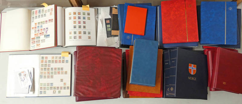 COLLECTION OF MOSTLY 20TH CENTURY SWISS & SCANDINAVIAN MINT & USED STAMPS WITH MANY 1000'S TO