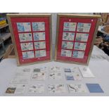 GOOD SELECTION OF VARIOUS FLIGHT COVERS TO INCLUDE 3 ALBUMS, 4 FRAMED DISPLAYS, LOOSE, ETC,