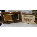 WALNUT CASED P.Y.E RADIO RECEIVER & H.M.