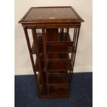 EARLY 20TH CENTURY OAK BOOK STAND - 118 CM TALL