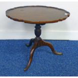 LATE 19TH CENTURY MAHOGANY FLIP-TOP PEDESTAL TABLE,