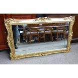 RECTANGULAR GILT MIRROR,