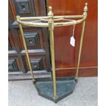 BRASS ARTS & CRAFTS STYLE STICK STAND