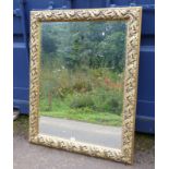 GILT FRAMED BEVELLED EDGE MIRROR OVERALL SIZE 120CM X 94CM