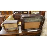 BAKELITE CASED PHILIPS RADIO RECEIVER & 1 OTHER