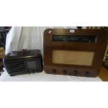 MAHOGANY CASED MURPHY RADIO RECEIVER & BAKELITE CASED PILOT RADIO RECEIVER