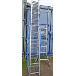 ALUMINIUM LADDER WITH HAND RAILS AND UNIVERSALLESTER SUPER STEP