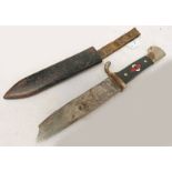 WW2 GERMAN HITLER YOUTH KNIFE BY PUMA SOLINGEN WITH SCABBARD