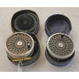 HARDY MARQUIS SALMON NO 2 REEL IN HARDY CASE WITH SPARE SPOOL IN HARDY CASE -2-