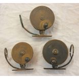 3 MALLOCHS PATENT SIDE CASTING REELS 4",