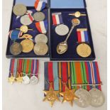 WW2 MEDALS TO INCLUDE 1939 - 45 STAR, BURMA STAR,