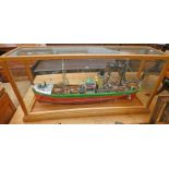 MODEL BOAT IN CASE "ST.