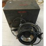 NAVAL SIGNALLING LAMP IN ITS FITTED BOX