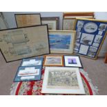 VARIOUS FRAMED PICTURES,