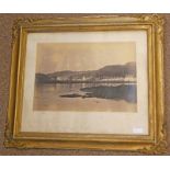 1857 GILT FRAMED TOPOGRAPHICAL PHOTOGRAPH OF OBAN BY FRANCIS FRITH Condition Report: