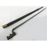 BRITISH 1853 PATTERN SOCKET BAYONET WITH A 43CM BLADE,