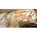 GARAGE BANNER SIGNS TO INCLUDE SUBARA,