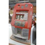 SEGA BELL SLOT MACHINE (AF) Condition Report: Item has a back panel with a lock