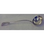 GEORGE IV SILVER SOUP LADLE,