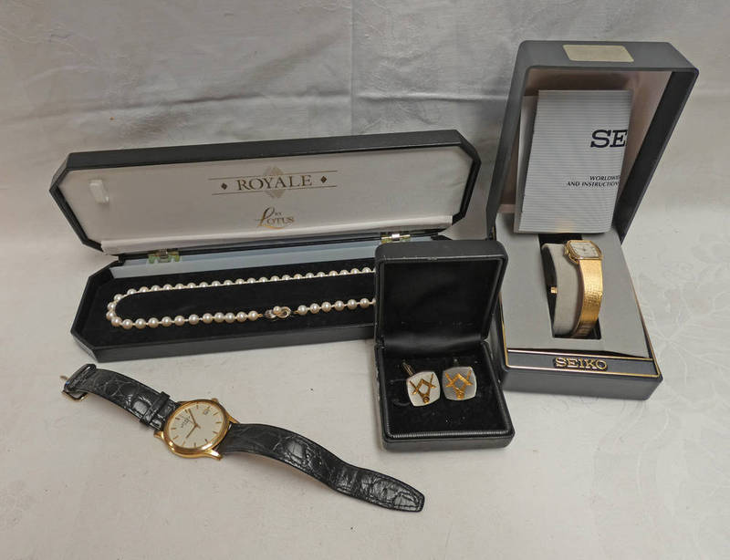 GENTS ROTARY WRISTWATCH, LADIES SEIKO WRISTWATCH,