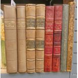 MEMOIRS OF THE COURT OF KING JAMES THE FIRST BY LUCY AIKEN, IN 2 HALF LEATHER BOUND VOLUMES - 1922,