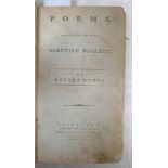 POEMS CHIEFLY IN THE SCOTTISH DIALECT BY ROBERT BURNS, HALF LEATHER BOUND,