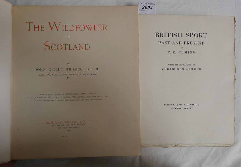 BRITISH SPORT PAST AND PRESENT BY E.D. CUMING WITH ILLUSTRATIONS BY G.