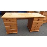 PINE DRESSING TABLE OF 8 DRAWERS,