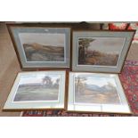 4 W FORBES FRAMED LIMITED EDITION ARTISTS PROOF PRINTS, BETWEEN KNOLLS,