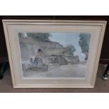 W RUSSELL FLINT SIGNED PRINT WITH SEAL 20.5 X 26.