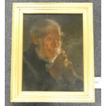 WILLIAM MARSHALL BROWN PORTRAIT OF AN OLD MAN SIGNED GILT FRAMED OIL PAINTING 44 X 34 CM