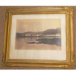 1857 GILT FRAMED TOPOGRAPHICAL PHOTOGRAPH OF OBAN BY FRANCIS FRITH Condition Report:
