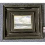 CLARK SEAVIEW SIGNED FRAMED OIL PAINTING 15 X 20 CM Condition Report: Size including