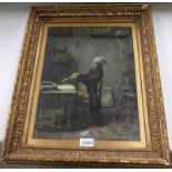 GILT FRAMED PICTURE THE BANKER BY FRANZ MEERTS - 39.