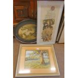 BARBARA ROBERTSON FRAMED LIMITED EDITION PRINT, THE MOUSE NEST, SIGNED IN PENCIL,