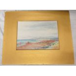 JAMES MACKIE SMITH UNFRAMED WATERCOLOUR EVENING GLOW THE SANDS MONTROSE 19 X 26