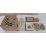 SELECTION OF MILITARY ITEMS TO INCLUDE WATER CANTEEN, 1941 SATCHEL,