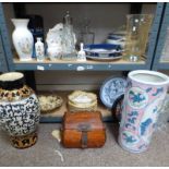 VARIOUS 19TH CENTURY PORCELAIN, NORITAKE PORCELAIN, AYNSLEY PORCELAIN, BLUE & WHITE WARE,